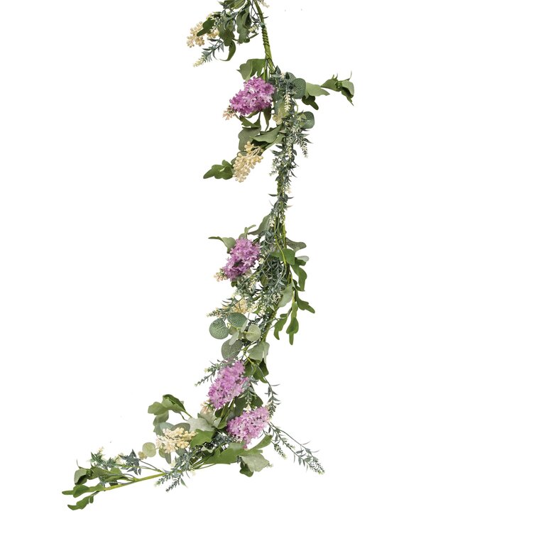 Artificial Lavender and Mixed Wildflower Garland - Garlands