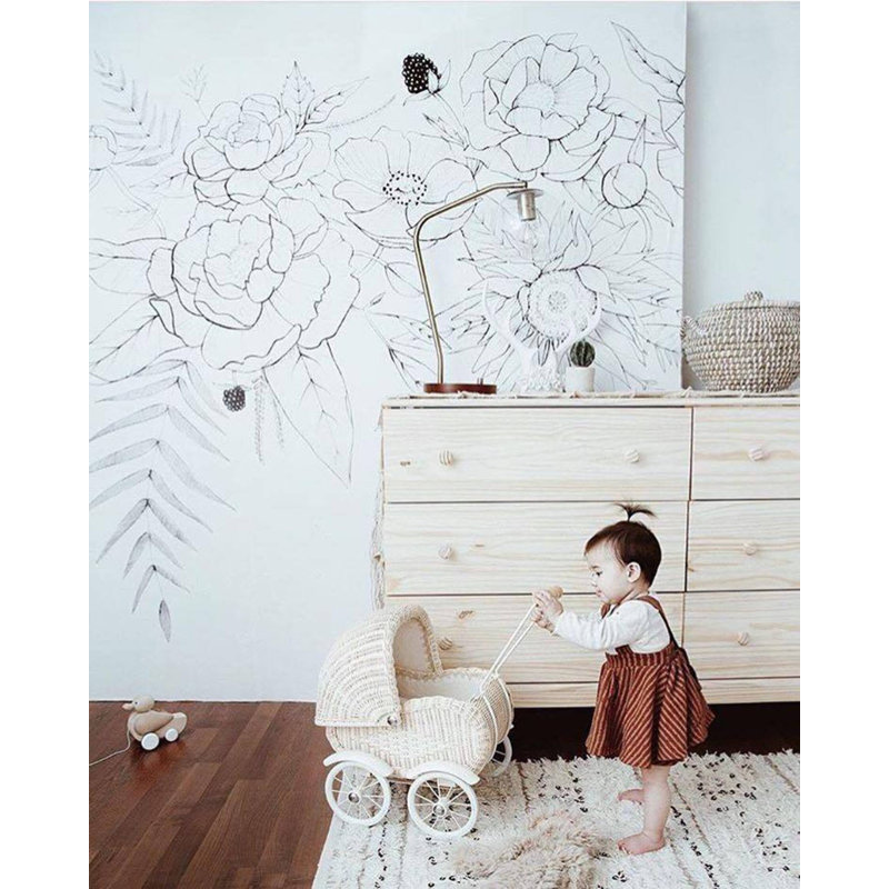 Floral Wallpaper, Pre-Pasted
