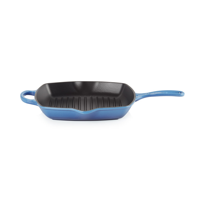 Le Creuset Cast Iron Square Grillit 26cm, Azure