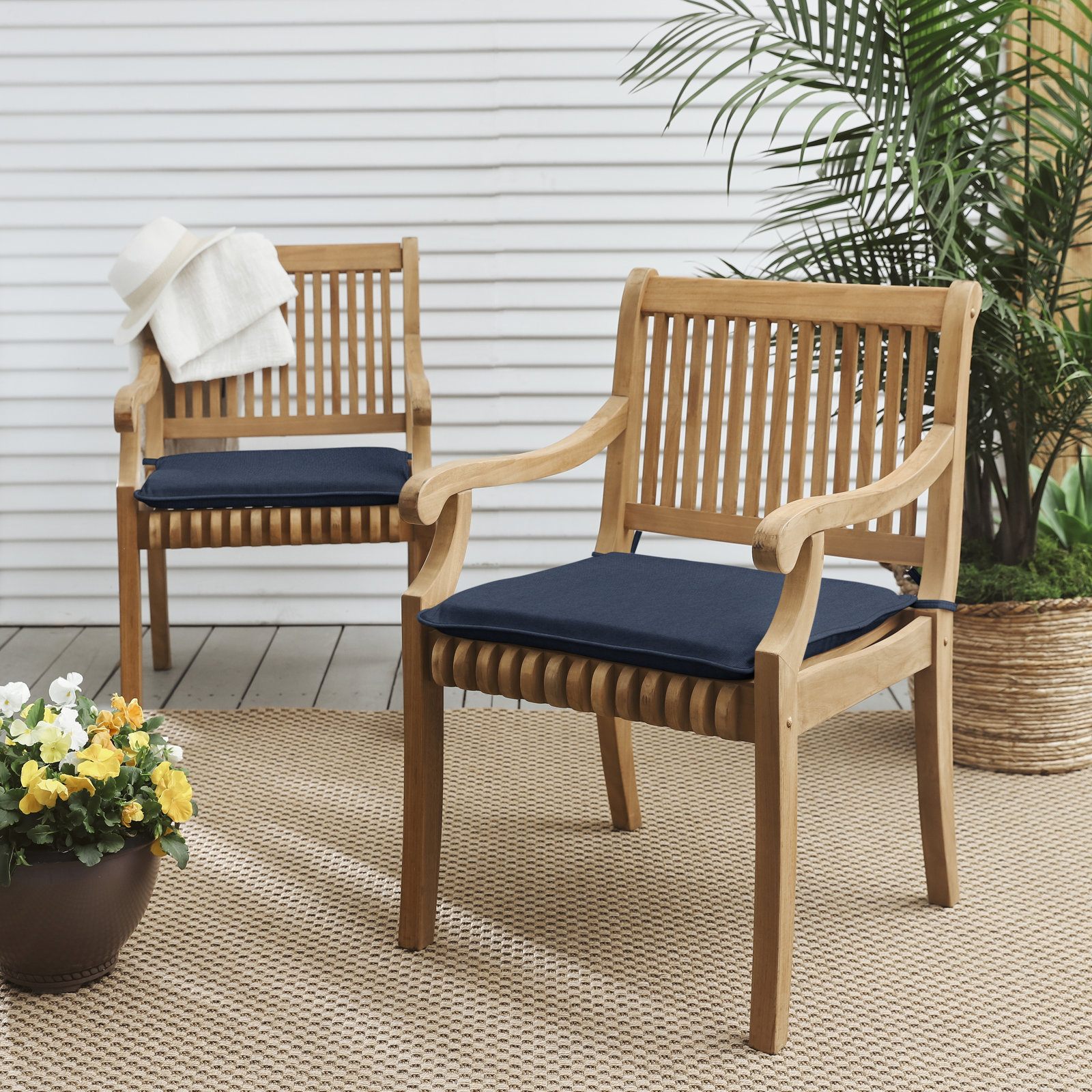 Chair Pad Cushion, 2" H x 17" W x 17" D