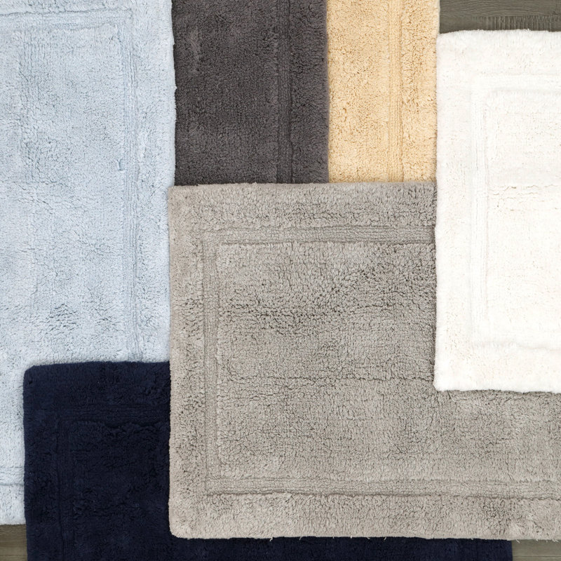Rane Plush Bath Rug, Charcoal