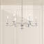 Modique 6 Light 32in x 15.5in Chandelier in Antique Silver with Clear Heritage Handcut Crystals-1551174682