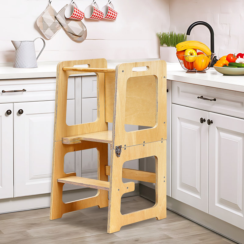 Helper Tower With Chalkboard Kitchen Step Stool