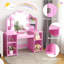 Ensemble coiffeuse et miroir pour enfants Causey-1137681039