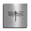 «Dragonfly Stamp BW» par Courtney Prahl, art mural en métal-758082909