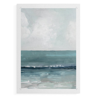 Teal Seas II - impression sur toile seulement - non encadrée
