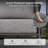 4 Piece Outdoor Furniture Set with Fire Pit Table, Modern Rope Woven Patio Conversation Sofa Set with Olefin Braid and Deep Seating-1287464201