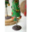  Ensemble de 2 arbres de Noël en métal recyclé - Décoration de Noël verte patinée, hauteur 36,5 po