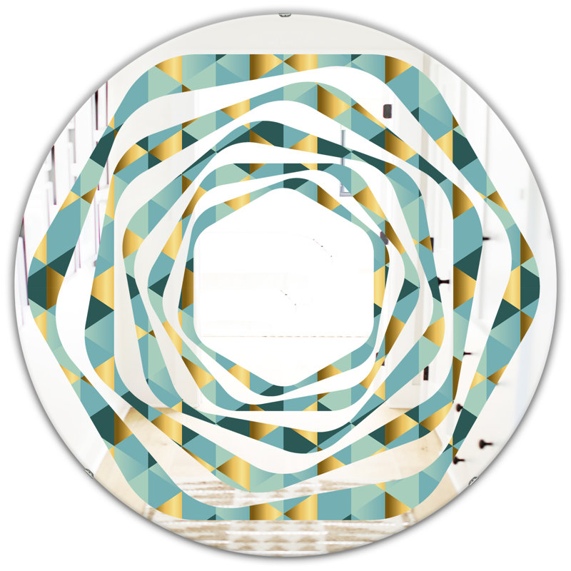 Miroir mural Whirl Dynamics V, H 23,6 po x l 23,6 po