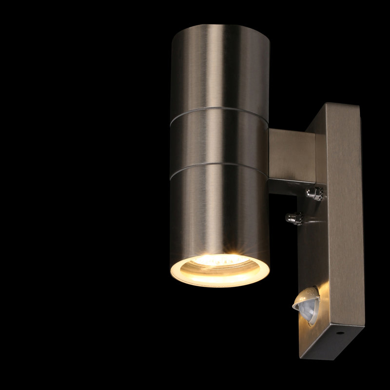 Riga 2 - Bulb 21.5cm H Outdoor Armed Sconce, Stainless Steel
