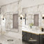 Sartori Aluminum Framed Rectangular Vanity Wall Mounted Mirror-1141062250-1143242473
