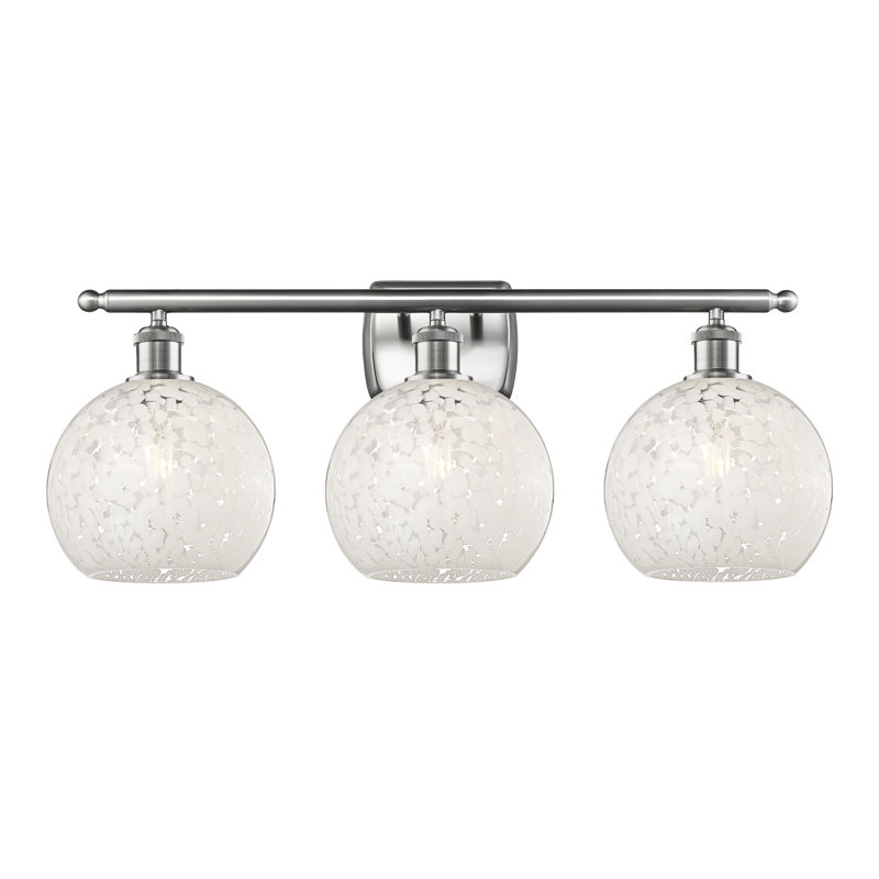 Éclairage pour meuble-lavabo à 3 lumières Beauen, Nickel satiné brossé