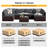 Forksville Wicker 6 - Person Modular Patio Conversation Set with Cushions-26215174