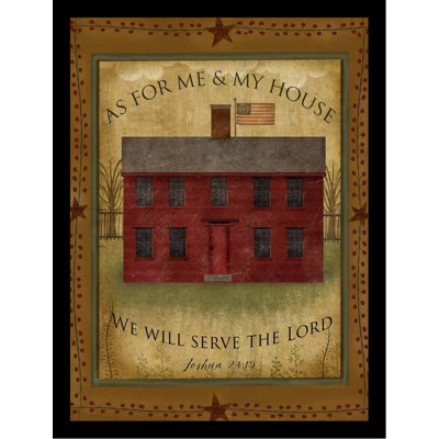 «Primitive House Poster», impression encadrée