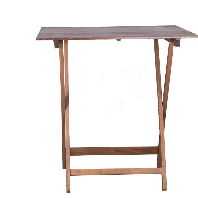 Wilkinson 80cm Solid Wood Rectangular Portable Folding Table