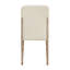 Magnifique table de salle à manger à finition naturelle 7 pièces avec chaises rembourrées beige-130191071