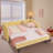Daybed With Trundle, Sofa Bed, No Box Spring Needed, USB Port, Adorable Wave Shaped, Linen Fabric-323283412-326298026