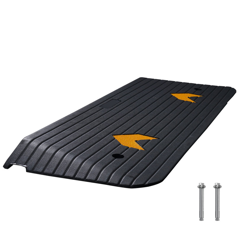VEVOR Rubber Threshold Ramp, 1.5" H x 12.6" W x 43.3" L