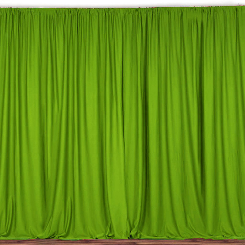 Panneau de rideau simple obscurcissant Antion, Vert lime, 56 po x 108 po