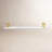 White Marble and Brass Serving Tray