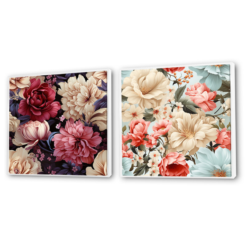 Boho Victorian Romance, Cadre flottant blanc, H 36 po x l 73 po