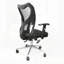 Chaise de bureau haut dossier en filet avec base chromée, conception ergonomique pour un confort et un soutien supérieurs pendant les longues heures de travail.