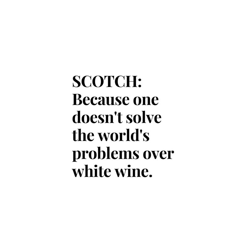 Scotch Whisky And Wine Bar Quote by Design Harvest - Wrapped Canvas Print, 66.04 cm H x 45.72 cm W x 1.91 cm D