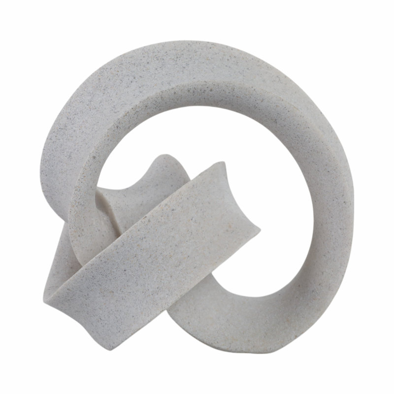 Sagebrook Home 8" Menen Small Loop Statuary, Gray