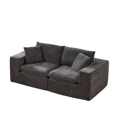 Canapé moderne en nuage de chenille, librement combinable, confortable pour s'asseoir, convient aux meubles de salon modernes dans les maisons, les appartements et les bureaux