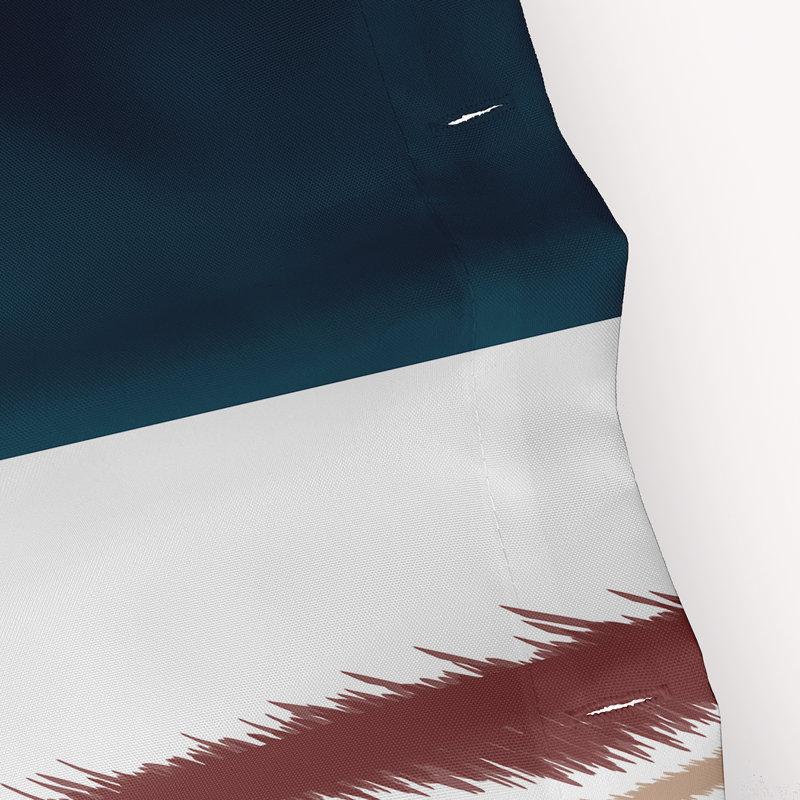 Arlington Floral Shower Curtain, Teal/Rust