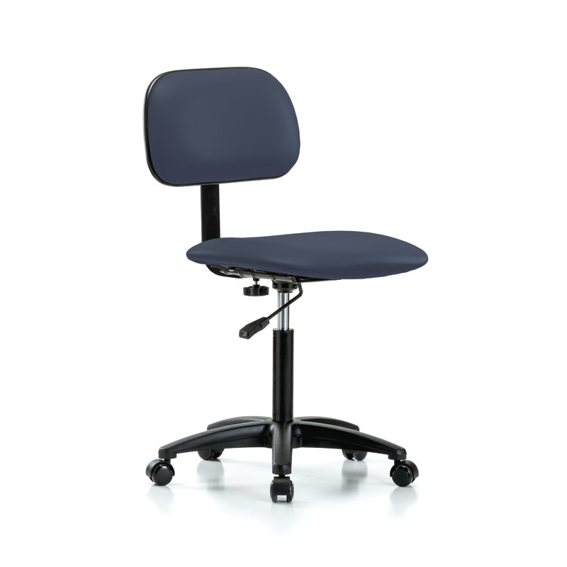 Vinyl Task Chair, Imperial Blue