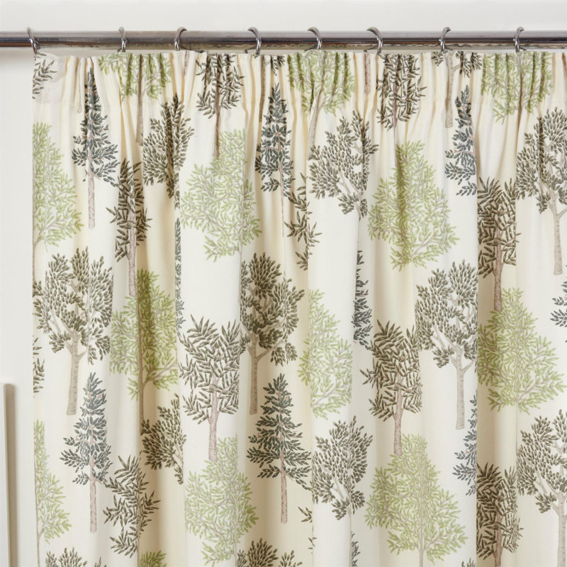 Mayetta Room Darkening Curtains Pair, Green, 229 W x 137 D cm