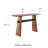 Chorlette Console Table In Walnut With Matte Black Cross Bar