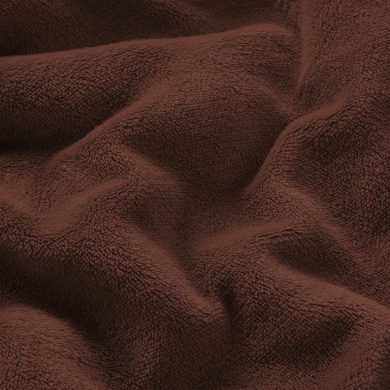 Faux Fur Reversible Fleece Throw Blanket – Soft & Cozy, Single (3'), Coffee