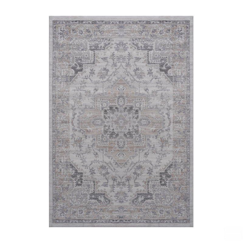 5X7 Oriental Area Rug, Rectangle 5'3" x 7'6"