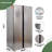 Hamilton Beach 20.6 Cu. Ft. Side By Side Frost Free Refrigerator with Integrated Digital Display, Platinum