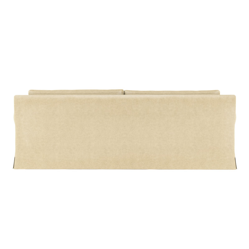Ludlow Rolled-Arm Skirted Daybed, Vintage Leather Oyster, Weathered