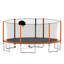 Trampoline 16 pi avec pompe à panier et échelle (enceinte de sécurité intérieure) avec but de soccer-126177290