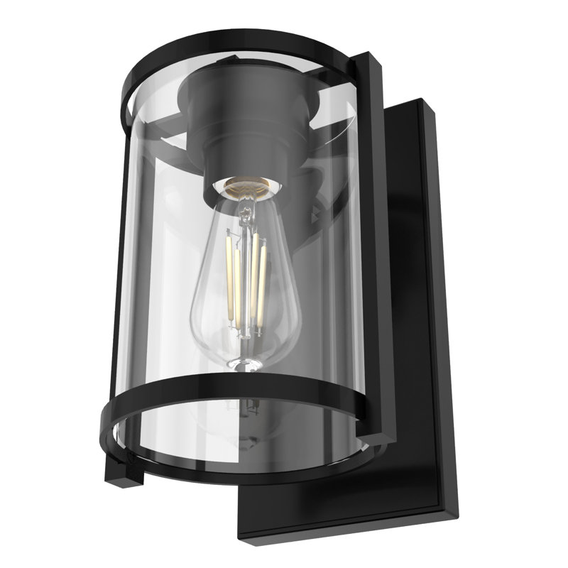 Astwood 1 - Light Dimmable Armed Sconce, Matte Black