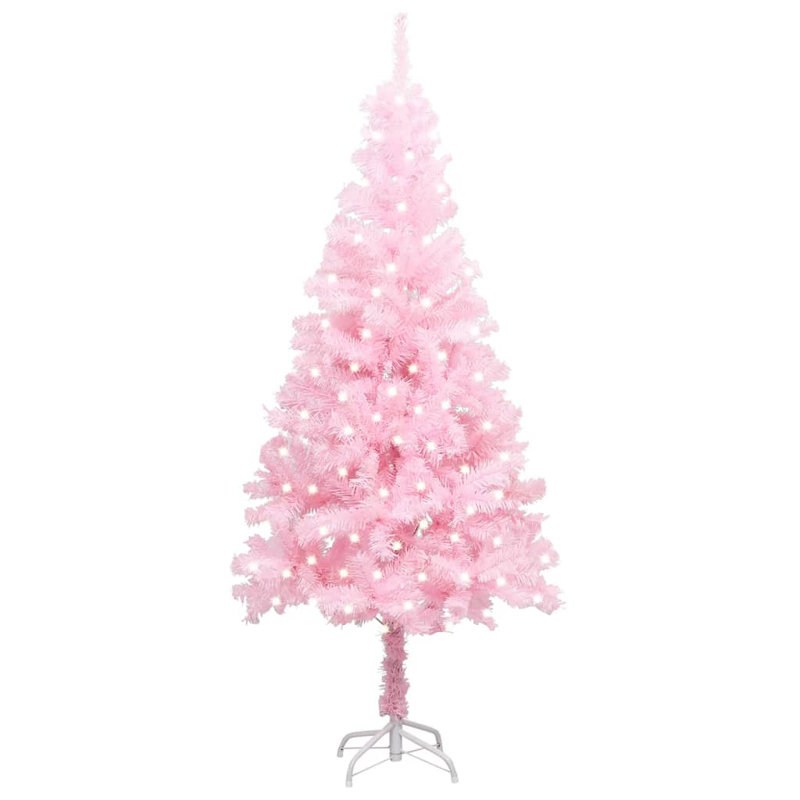 Artificial Christmas Tree with LEDs & Stand, 7.87ft H x 3.94ft W x 3.94ft D