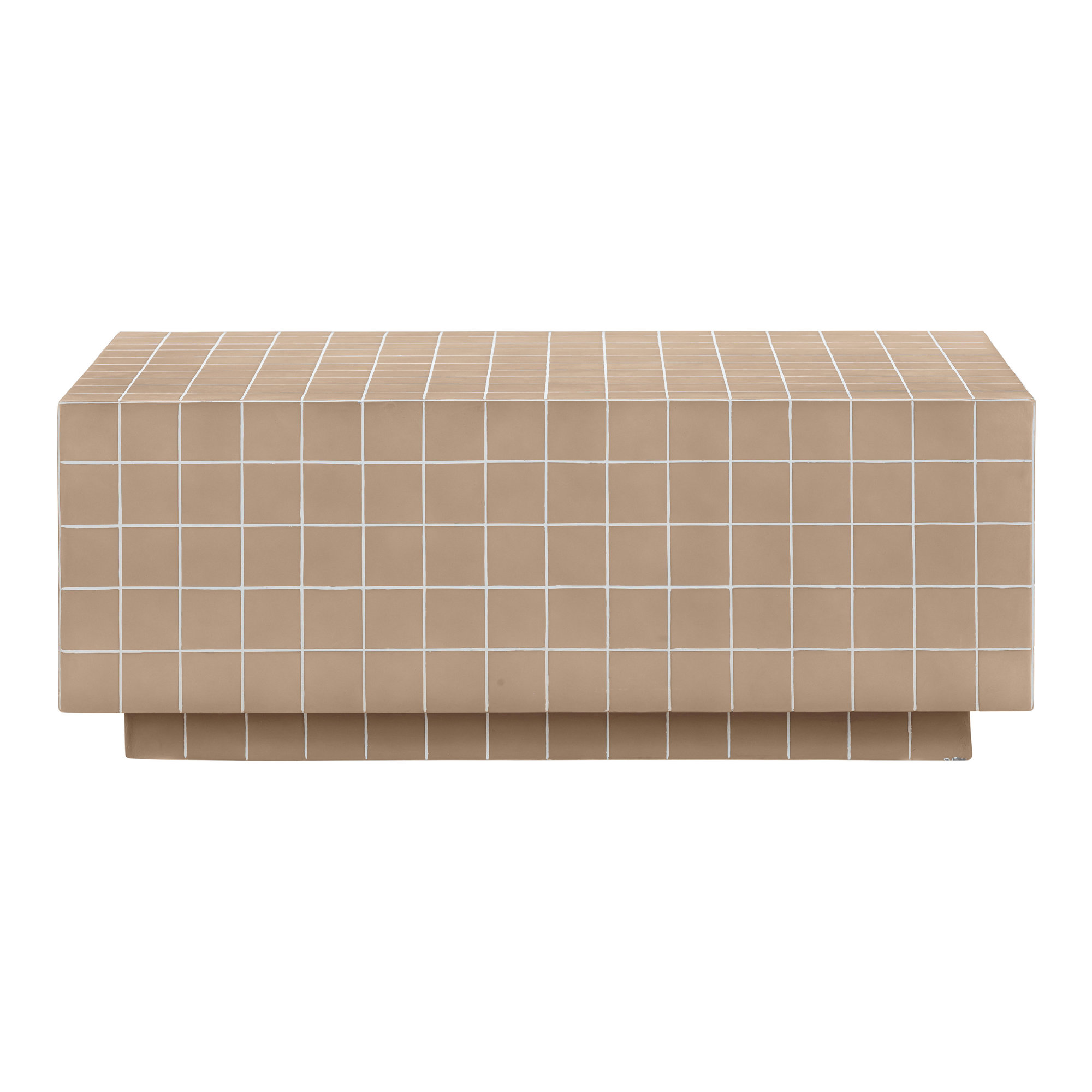 Mixie Tile Indoor / Outdoor Coffee Table, Taupe