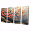 «Orange Blossom Branch On Golden River II», ensemble de reproductions d'art mural cerisier en fleurs-1955057528