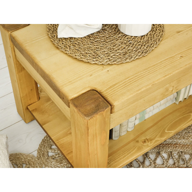 Mccomas Solid Wood Four Leg Coffee Table