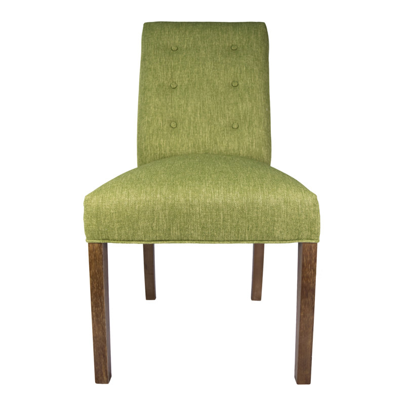 Earles 19'' H Tufted Upholstered Side Chair, Grass