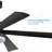 65 Inch Black Ceiling Fan With Light, 5-Blade Dimmable LED Ceiling Fan With Remote Control, Modern Quiet Design For Living Room And Bedroom