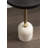 Mango Wood and Marble Round Side Table