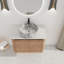 Meuble-lavabo mural avec lavabo et porte à fermeture en douceur-1598522208
