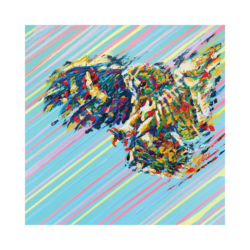 Owl - Speed Series by Tadaomi Kawasaki - Wrapped Canvas Painting, 66.04 cm H x 66.04 cm W x 3.175 cm D