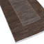 Tapis de couloir brun et gris en laine noué à la main 2,7 x 9,7 pi, tapis d'escalier minimaliste moderne