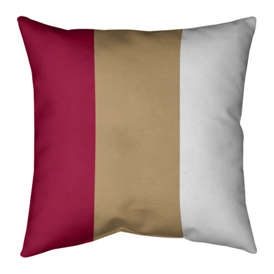 Striped Outdoor Reversible Throw Pillow